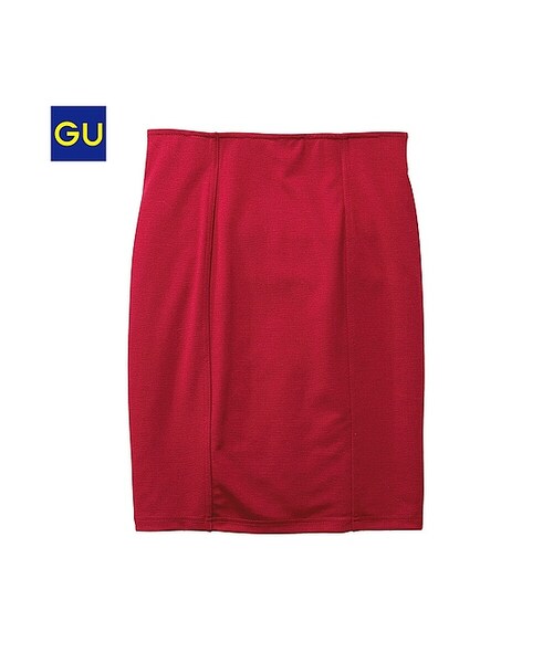 GU（ジーユー）の「（GU）ペンシルスカート（WOMEN ⁄ スカート・レディース・BLACK/BLUE/YELLOW/RED・M/S/L）」の4枚目の写真