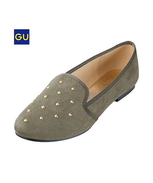 GU（ジーユー）の「（GU）ＷＯＭＥＮスタッズオペラシューズ（WOMEN ⁄ シューズ・レディース・PINK/BLACK/KHAKI/YELLOW・L/S/M）」の4枚目の写真