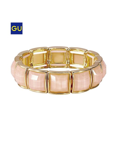GU（ジーユー）の「（GU）ＷＯＭＥＮビジューブレスレットＡ（WOMEN ⁄ アクセサリー・レディース・BEIGE/OFF WHITE/PINK/BLACK・-）」の4枚目の写真