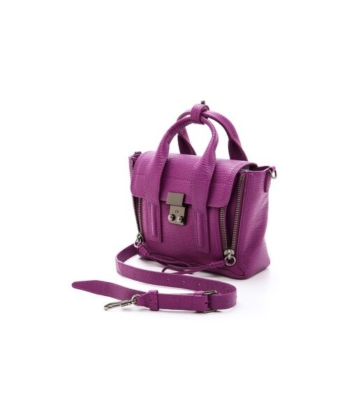 3.1 Phillip Lim（スリーワンフィリップリム）の「3.1 Phillip Lim Pashli Mini Satchel（ショルダーバッグ・Orchid・One Size）」の3枚目の写真