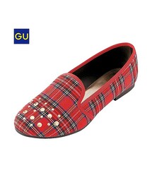 GU | （GU）ＷＯＭＥＮスタッズオペラシューズ（チェック）Ａ(シューズ)