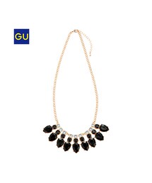GU | （GU）ＷＯＭＥＮティアドロップビジューネックレス(アクセサリー)