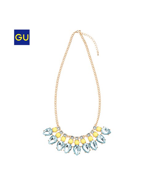GU（ジーユー）の「（GU）ＷＯＭＥＮティアドロップビジューネックレス（WOMEN ⁄ アクセサリー・レディース・BLACK/PINK/YELLOW・-）」の2枚目の写真