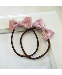 Handmade（ハンドメイド）の「シンプルミニゴム（ピンク）（ヘアゴム・キッズ）」