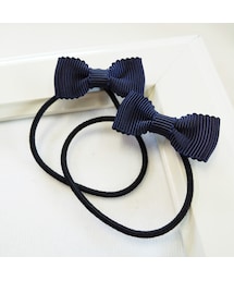 Handmade（ハンドメイド）の「シンプルミニゴム（紺）（ヘアゴム・キッズ）」