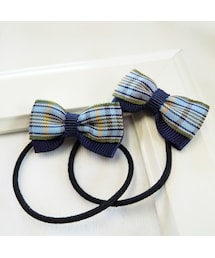 Handmade（ハンドメイド）の「シンプルミニゴム（チェック柄）（ヘアゴム・キッズ）」