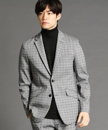 極美品 LL ハイダウェイ ブラック ニコル セットアップ マオカラー メランジ 極美品 LL ハイダウェイ ブラック ニコル セットアップ