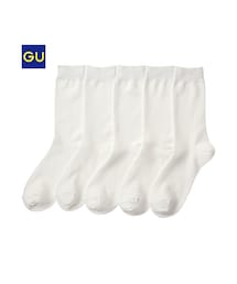 GU | （GU）クルーソックス（５足組）Ａ１(レッグウェア)