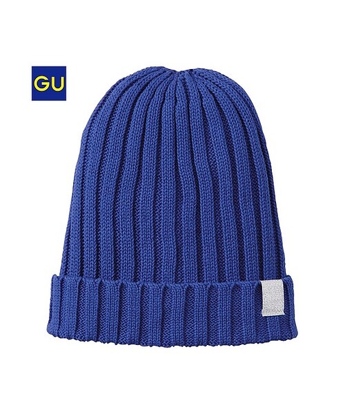 GU(ジーユー)の「(GU)WOMENカラーニットキャップA(WOMEN ⁄ キャップ・ハット・イヤーマフ・グローブ・レディース・BLUE/GREEN/BLACK/LIGHT PURPLE/GRAY/PINK/PURPLE/RED・-)」の1枚目の写真