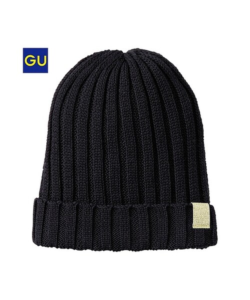 GU(ジーユー)の「(GU)WOMENカラーニットキャップA(WOMEN ⁄ キャップ・ハット・イヤーマフ・グローブ・レディース・BLUE/GREEN/BLACK/LIGHT PURPLE/GRAY/PINK/PURPLE/RED・-)」の2枚目の写真