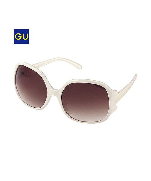 GU（ジーユー）の「（GU）ＷＯＭＥＮファッショングラスＥ１（WOMEN ⁄ ファッショングラス・レディース・BLACK/OFF WHITE/BROWN・-）」の2枚目の写真