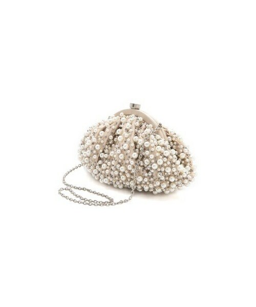 SANTI（サンティ）の「Santi Imitation Pearl Clutch（クラッチバッグ・Ivory・One Size）」の4枚目の写真