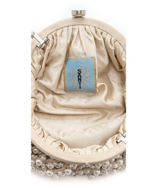 SANTI（サンティ）の「Santi Imitation Pearl Clutch（クラッチバッグ・Ivory・One Size）」の3枚目の写真