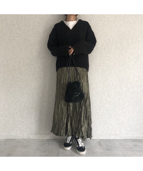 copine（コピン）の「大人可愛いニット！Vネックケーブル編みニット(3color)（ニット/セーター・レディース・その他）」の9枚目の写真