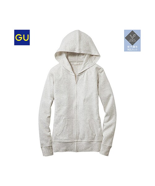 GU(ジーユー)の「(GU)フライスフルジップパーカ(長袖)(WOMEN ⁄ パーカ・カーディガン・レディース・BLACK/GRAY/YELLOW/PINK/NATURAL/GREEN/BLUE/WHITE・XL/S/L/M)」の8枚目の写真
