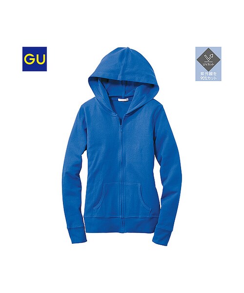GU(ジーユー)の「(GU)フライスフルジップパーカ(長袖)(WOMEN ⁄ パーカ・カーディガン・レディース・BLACK/GRAY/YELLOW/PINK/NATURAL/GREEN/BLUE/WHITE・XL/S/L/M)」の5枚目の写真