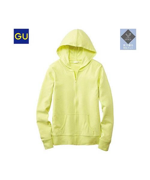 GU(ジーユー)の「(GU)フライスフルジップパーカ(長袖)(WOMEN ⁄ パーカ・カーディガン・レディース・BLACK/GRAY/YELLOW/PINK/NATURAL/GREEN/BLUE/WHITE・XL/S/L/M)」の6枚目の写真