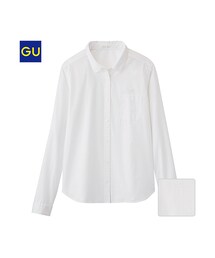 GU | （GU）クレリックシャツ（長袖）ＷＣ(トップス)