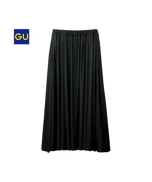 GU（ジーユー）の「（GU）マキシスカート（WOMEN ⁄ スカート・レディース・DARK GRAY/NAVY/BLACK・M/S/L）」の2枚目の写真