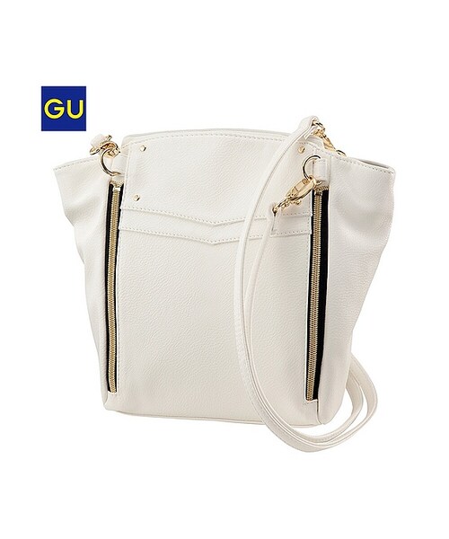 GU（ジーユー）の「（GU）ＷＯＭＥＮ２ＷＡＹショルダーバッグＡ（WOMEN ⁄ バッグ・レディース・WHITE/BLACK/NAVY・-）」の2枚目の写真