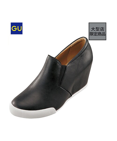 GU（ジーユー）の「（GU）ＷＯＭＥＮインヒールスリッポン（WOMEN ⁄ シューズ・レディース・BLUE/BLACK/OFF WHITE・L/S/M）」の3枚目の写真