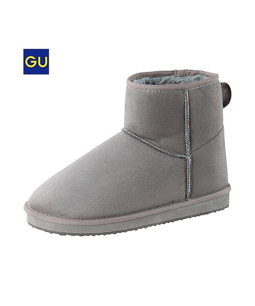 GU（ジーユー）の「（GU）ムートンタッチブーツ（WOMEN ⁄ シューズ・レディース・BLACK/BROWN/BLUE/GRAY/BEIGE/RED・XL/M/L/S）」の2枚目の写真