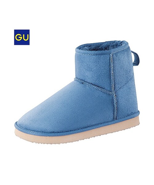 GU（ジーユー）の「（GU）ムートンタッチブーツ（WOMEN ⁄ シューズ・レディース・BLACK/BROWN/BLUE/GRAY/BEIGE/RED・XL/M/L/S）」の6枚目の写真