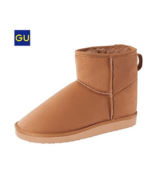 GU（ジーユー）の「（GU）ムートンタッチブーツ（WOMEN ⁄ シューズ・レディース・BLACK/BROWN/BLUE/GRAY/BEIGE/RED・XL/M/L/S）」の3枚目の写真