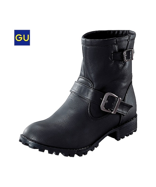 GU(ジーユー)の「(GU)WOMENエンジニアブーツ(WOMEN ⁄ シューズ・レディース・BLACK/DARK BROWN/BROWN・L/S/M)」の1枚目の写真