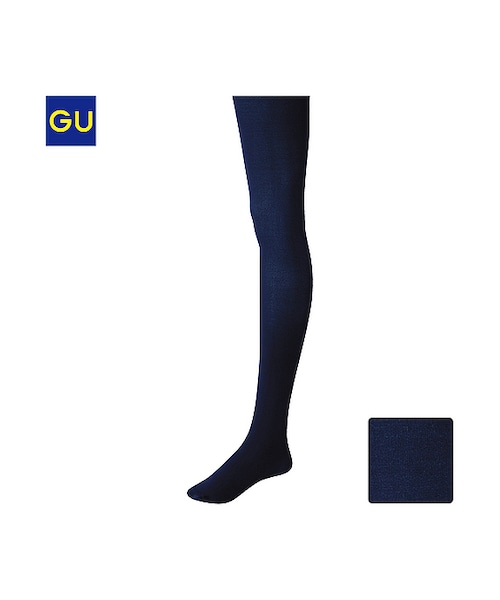 GU（ジーユー）の「（GU）カラータイツ（８０デニール）（WOMEN ⁄ タイツ・レギンス・トレンカ・レディース・WINE/DARK GREEN/BLACK/OFF WHITE/PINK/DARK GRAY/NAVY・-）」の7枚目の写真