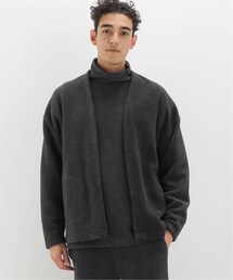 B.C STOCK | ノーカラーボアカーディガン(トップス)