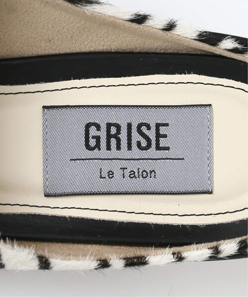 LE TALON（ルタロン）の「《予約》GRISE レザースクエアハイバンプフラットミュール（シューズ・ホワイト A/S/残り2点/M/在庫あり/L/残り3点/XL/在庫なし）」の8枚目の写真