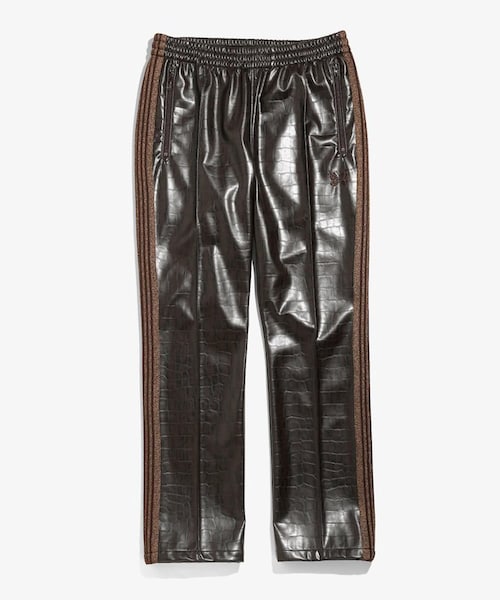 Needles NARROW TRACK PANT フェイクレザートラ Needles（ニードルス）の「NALLOW TRACK PANT FAUX LTHR（）」 - WEAR