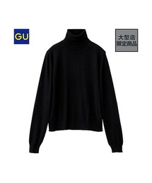 GU | （GU）ハイゲージタートルセーター（長袖）(トップス)