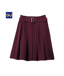 GU | （GU）ベルト付きフレアスカート(スカート)