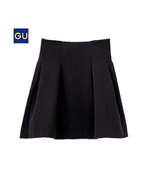 GU（ジーユー）の「（GU）タックボリュームスカート（WOMEN ⁄ スカート・レディース・PURPLE/BLACK/NAVY・M/XL/S/L）」の2枚目の写真