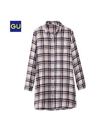 GU | （GU）チェックワンピース（レギュラー・長袖）Ｃ(ワンピース/ドレス)