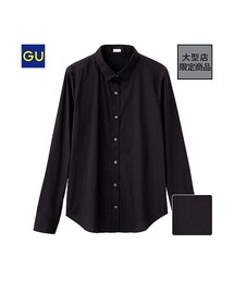 GU | （GU）ストレッチブロードシャツ（長袖）(トップス)