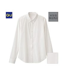 GU | （GU）ストレッチブロードシャツ（長袖）(トップス)