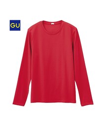 GU | （GU）クルーネックＴ（長袖）(トップス)