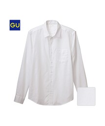 GU | （GU）ピンオックスフォードシャツ（長袖）Ａ(トップス)