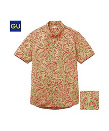 GU | （GU）プリントシャツ（ペイズリー・半袖）Ｂ(トップス)