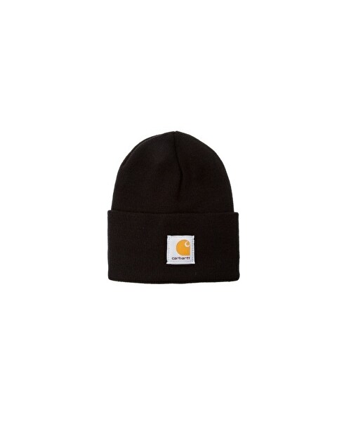 Carhartt(カーハート)の「Carhartt Acrylic Watch Beanie Hat(帽子・black・One Size)」の1枚目の写真