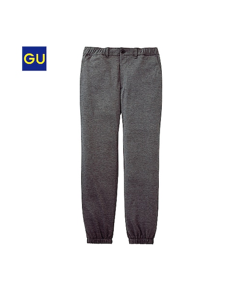 GU（ジーユー）の「（GU）イージージョガーパンツＢ（MEN ⁄ チノ・イージーパンツ・デザインパンツ・メンズ・BLACK/DARK GRAY/GRAY・S/XL/M/L）」の2枚目の写真