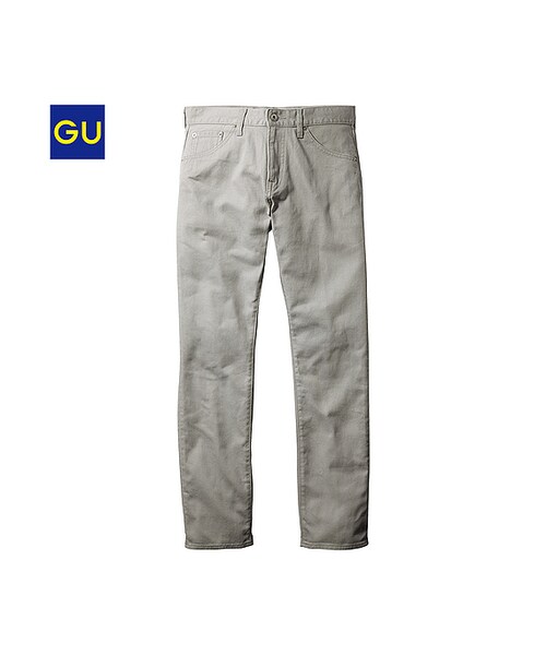 GU（ジーユー）の「（GU）スリムフィットストレートカラージーンズ（MEN ⁄ ジーンズ・メンズ・GRAY/ORANGE/BLUE/OFF WHITE/BLACK/BEIGE・32/34/33/28/30/29/31/36）」の3枚目の写真
