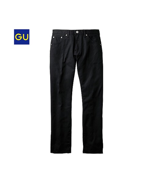 GU（ジーユー）の「（GU）スリムフィットストレートカラージーンズ（MEN ⁄ ジーンズ・メンズ・GRAY/ORANGE/BLUE/OFF WHITE/BLACK/BEIGE・32/34/33/28/30/29/31/36）」の2枚目の写真