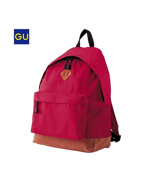 GU（ジーユー）の「（GU）バックパック（MEN ⁄ バッグ・メンズ・NAVY/RED/GREEN/BLACK・-）」の4枚目の写真