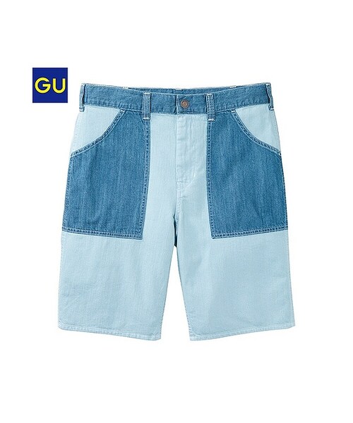 GU（ジーユー）の「（GU）ベイカーショーツ（MEN ⁄ ショートパンツ・ハーフパンツ・メンズ・BLUE/OLIVE・XL/L/M/S）」の2枚目の写真