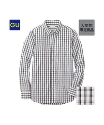 GU | (GU)ブロードチェックシャツ(長袖)C(トップス)