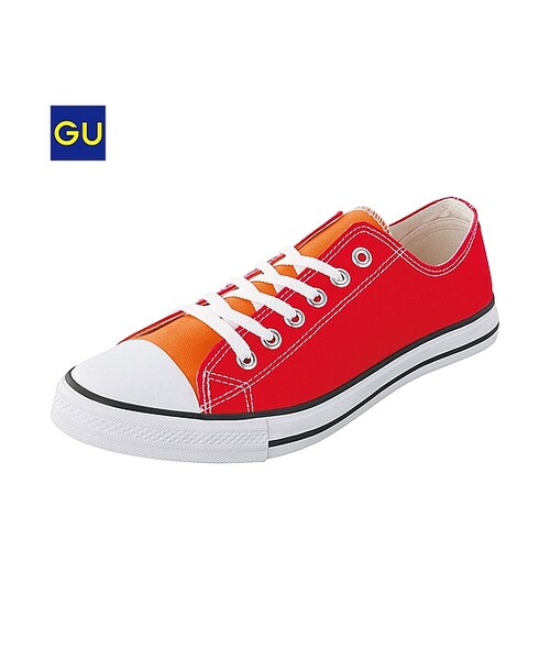 GU（ジーユー）の「（GU）キャンバスシューズＣ（MEN ⁄ ブーツ・シューズ・メンズ・ORANGE/GREEN/RED/BLACK/WHITE/BLUE/NAVY/88・23.0cm/22.0cm/28.0cm/24.0cm/25.0cm/26.0cm/27.0cm）」の7枚目の写真
